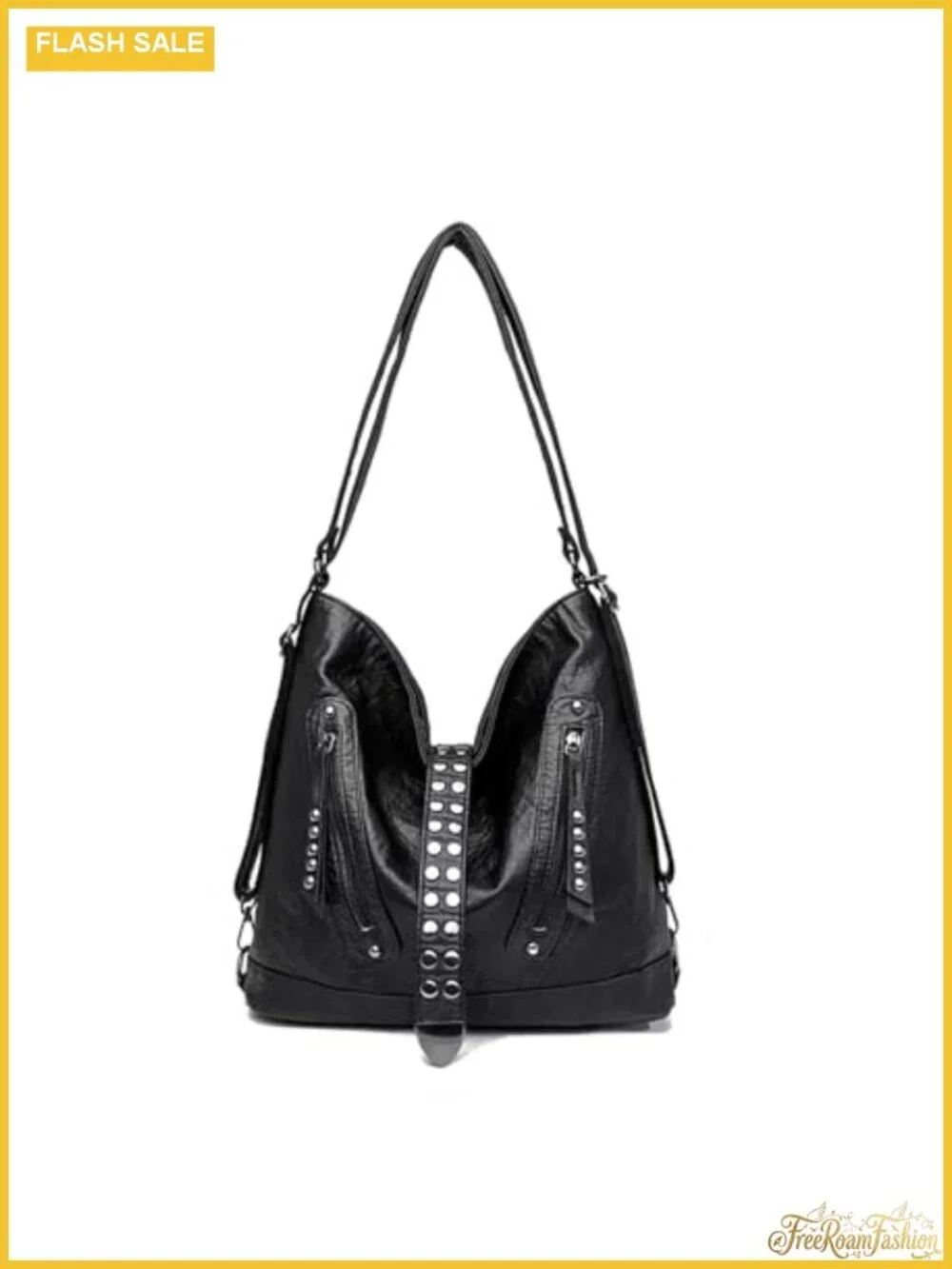 2-in-1 Convertible Backpack Purse Faux Leather Tote Shoulder Bag